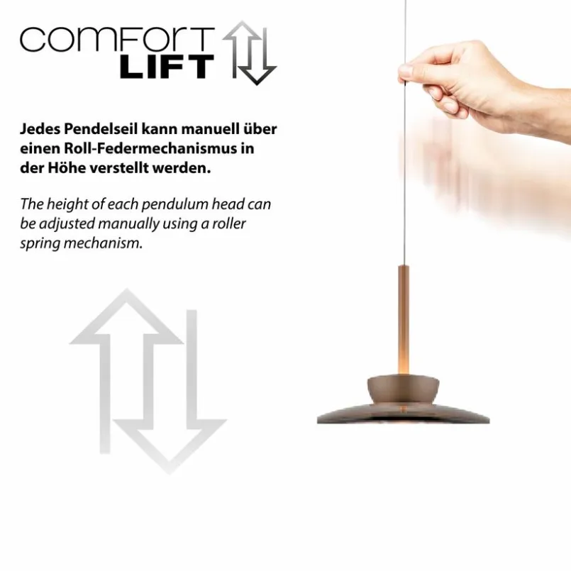 Pendelleuchten|Neuhaus PURE LED-Pendelleuchte Pure Moon Bronze