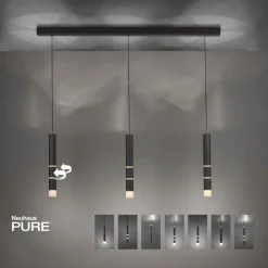Pendelleuchten|Neuhaus PURE LED-Pendelleuchte Pure Vega Schwarz