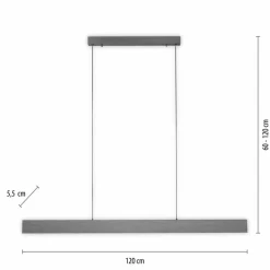Pendelleuchten|Neuhaus PURE LED-Pendelleuchte Pure-Motion Grau