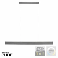 Pendelleuchten|Neuhaus PURE LED-Pendelleuchte Pure-Motion Grau