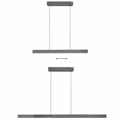 Pendelleuchten|Neuhaus PURE LED-Pendelleuchte Pure-Moto-Rise Grau