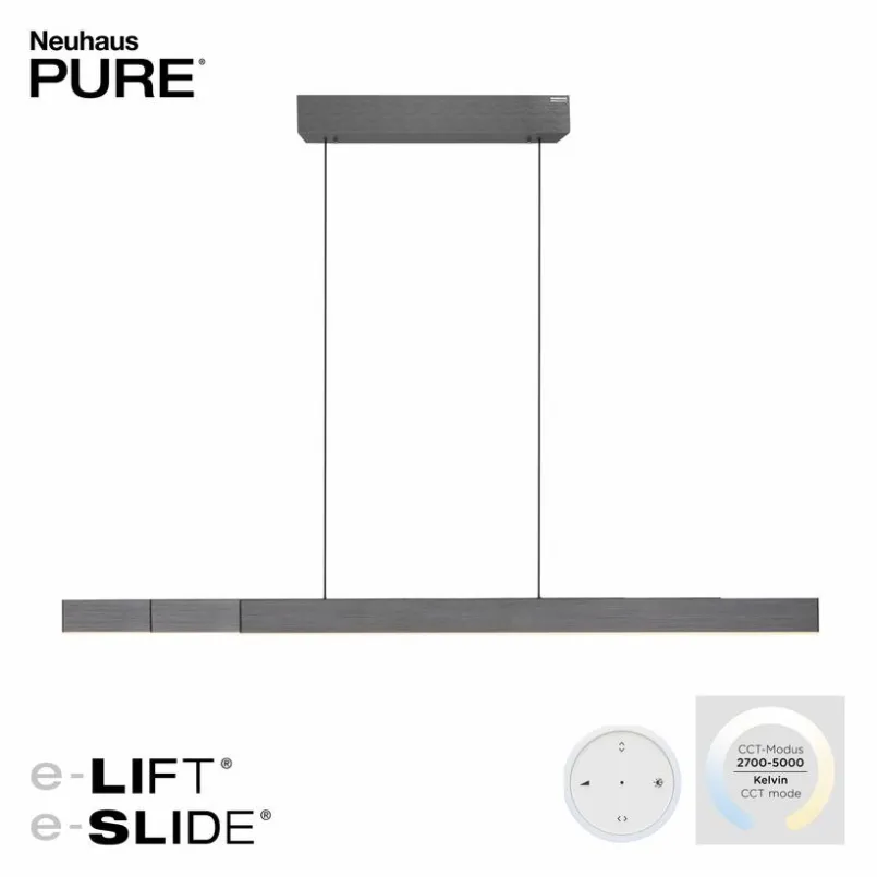 Pendelleuchten|Neuhaus PURE LED-Pendelleuchte Pure-Moto-Rise Grau