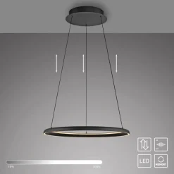 SCHÖNER WOHNEN-Kollektion Pendelleuchten-LED-Pendelleuchte Quillo Schwarz