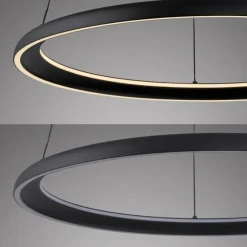 SCHÖNER WOHNEN-Kollektion Pendelleuchten-LED-Pendelleuchte Quillo Schwarz