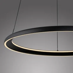 SCHÖNER WOHNEN-Kollektion Pendelleuchten-LED-Pendelleuchte Quillo Schwarz