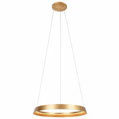 Steinhauer Pendelleuchten-LED-Pendelleuchte Ringlux Gold
