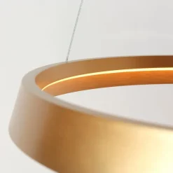 Steinhauer Pendelleuchten-LED-Pendelleuchte Ringlux Gold