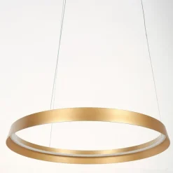 Steinhauer Pendelleuchten-LED-Pendelleuchte Ringlux Gold