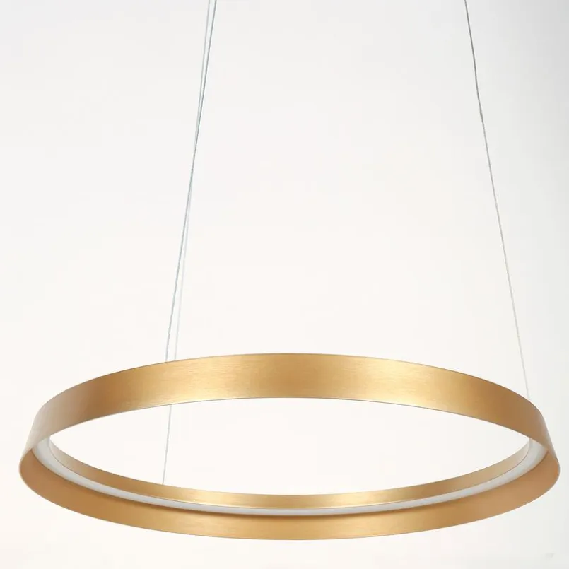 Steinhauer Pendelleuchten-LED-Pendelleuchte Ringlux Gold