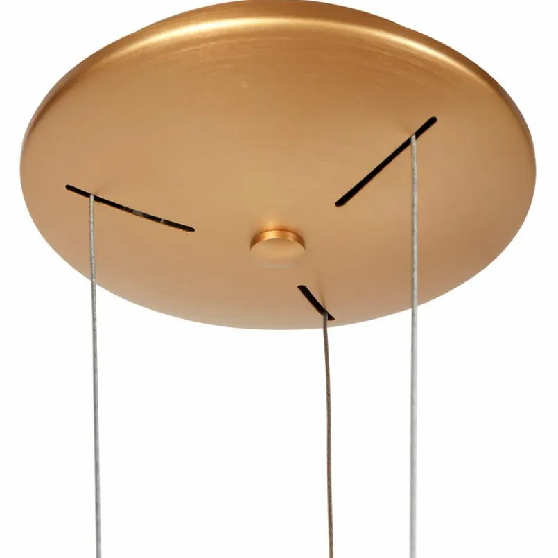 Steinhauer Pendelleuchten-LED-Pendelleuchte Ringlux Gold