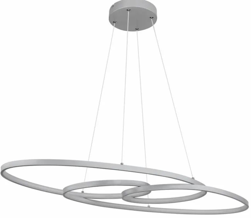 Globo Pendelleuchten-LED-Pendelleuchte Spira Silber