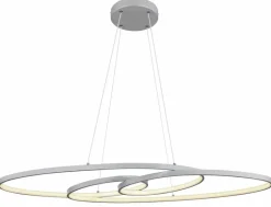Globo Pendelleuchten-LED-Pendelleuchte Spira Silber