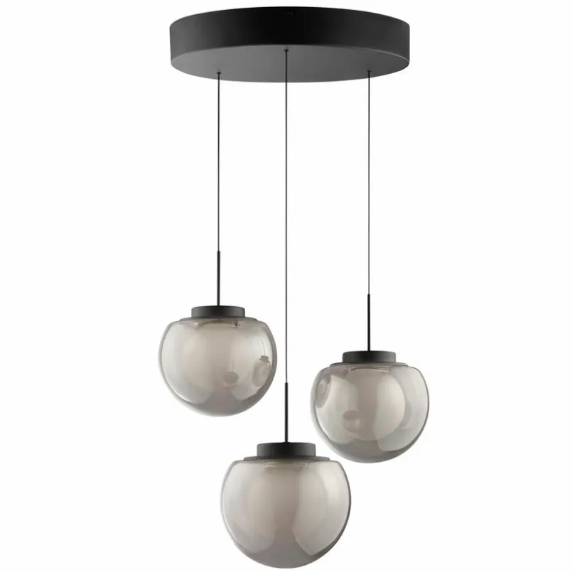 Brilliant Pendelleuchten-LED-Pendelleuchte Tivara Schwarz