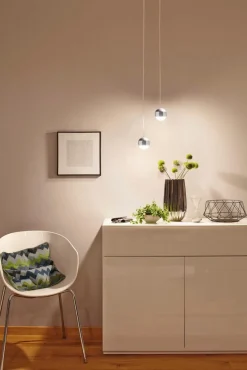 Paulmann Schienensysteme-LED-Pendelleuchte URail Caspule II Chrom Matt