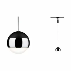 Paulmann Schienensysteme-LED-Pendelleuchte URail Caspule II Schwarz