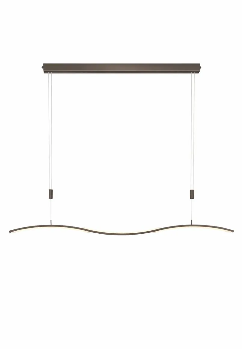Bankamp Pendelleuchten-LED-Pendelleuchte Wave Bronze