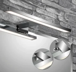 Spiegelleuchten|Briloner LED-Spiegelleuchte Dun Chrom