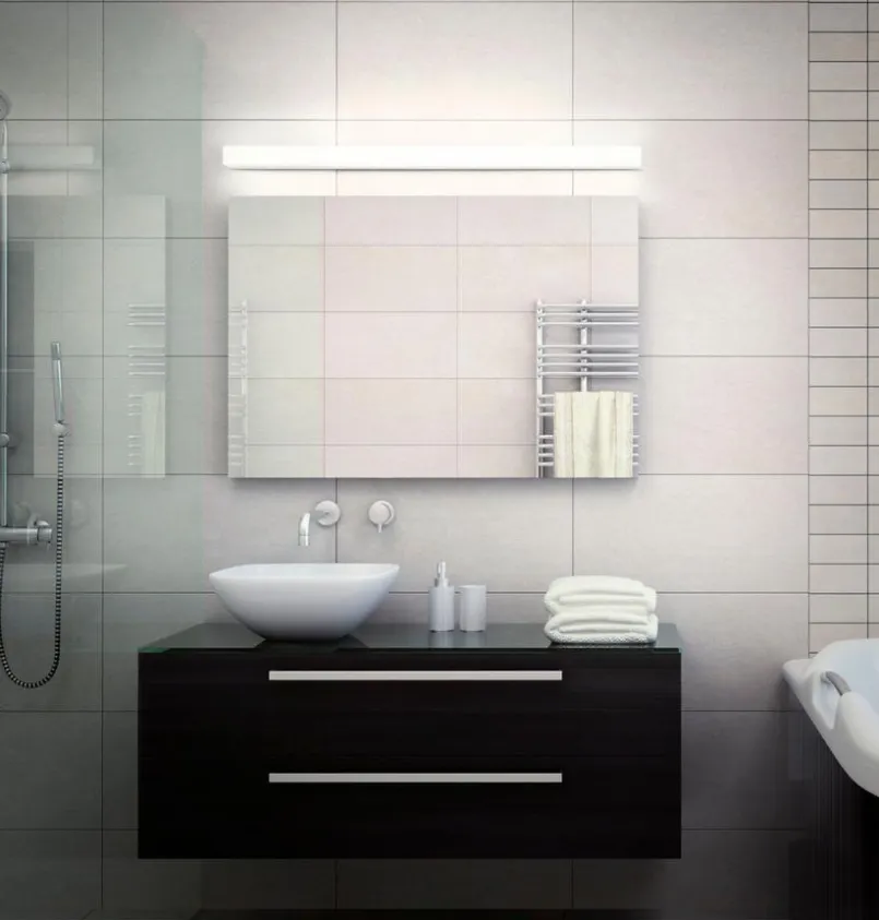 Spiegelleuchten|Helestra LED-Spiegelleuchte Lado Chrom
