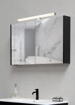 Trio Spiegelleuchten|Wandleuchten-LED-Spiegelleuchte Lino Chrom