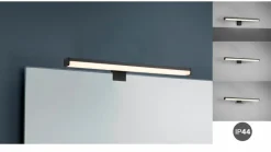 Trio Spiegelleuchten|Wandleuchten-LED-Spiegelleuchte Lino Schwarz
