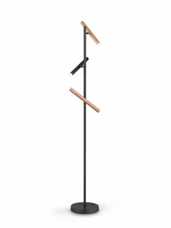 Stehlampen|Musterring Leuchten LED-Stehlampe Calina Schwarz / Braun