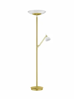 Hell Stehlampen-LED-Stehlampe Findus Messing