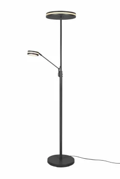 Trio Stehlampen-LED-Stehlampe Franklin Anthrazit