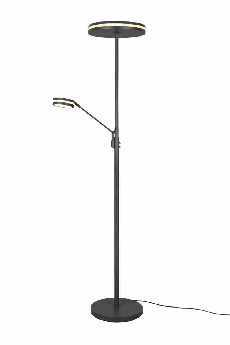 Trio Stehlampen-LED-Stehlampe Franklin Anthrazit