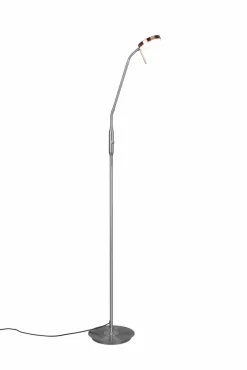 Trio Stehlampen-LED-Stehlampe Monza Nickel matt