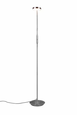 Trio Stehlampen-LED-Stehlampe Monza Nickel matt