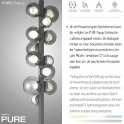 Stehlampen|Neuhaus PURE LED-Stehlampe Popup Grau