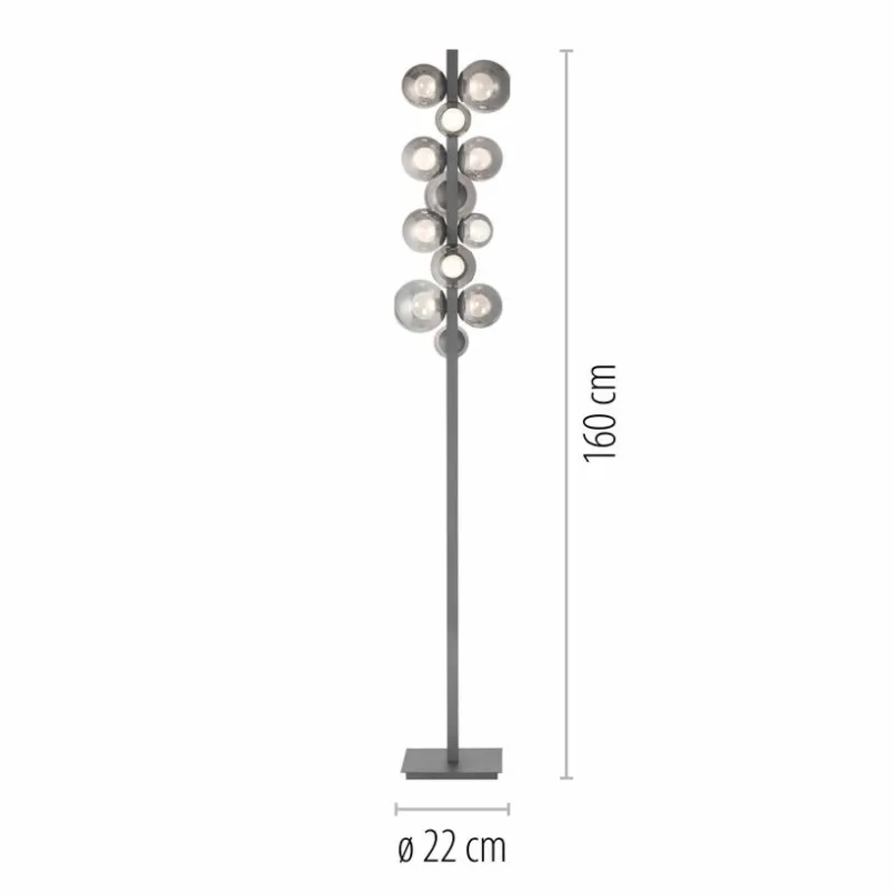Stehlampen|Neuhaus PURE LED-Stehlampe Popup Grau