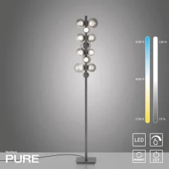 Stehlampen|Neuhaus PURE LED-Stehlampe Popup Grau
