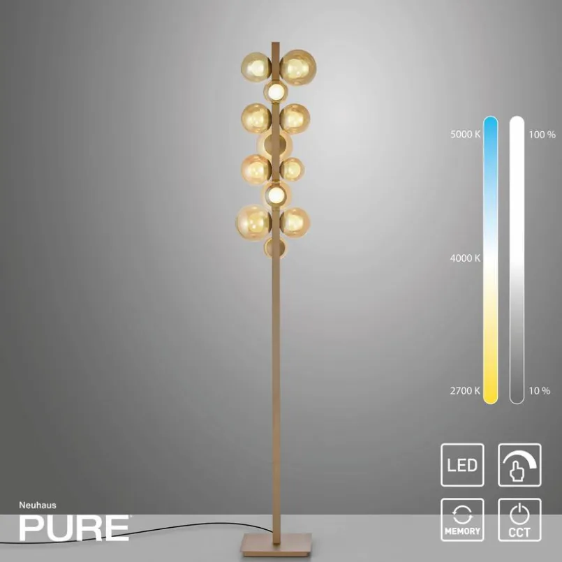 Stehlampen|Neuhaus PURE LED-Stehlampe Pure Popup Bronze