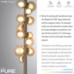 Stehlampen|Neuhaus PURE LED-Stehlampe Pure Popup Bronze