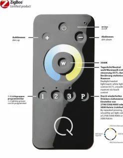 Stehlampen|Stehlampen|Q SMART HOME LIGHTS LED-Stehlampe Q-MALINA Silber