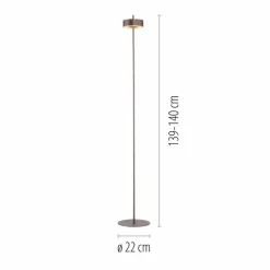 Q SMART HOME LIGHTS Stehlampen-LED-Stehlampe Q-Rotate Braun