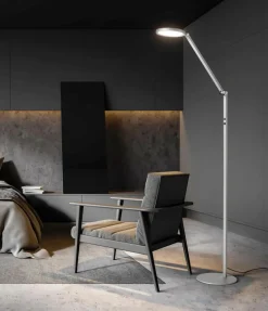 FABAS Stehlampen-LED-Stehlampe Regina Alu