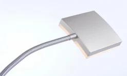 JUST LIGHT. Stehlampen-LED-Stehlampe RUBEN Silber