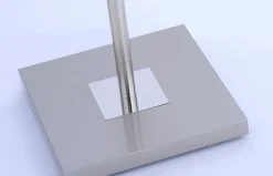 JUST LIGHT. Stehlampen-LED-Stehlampe RUBEN Silber
