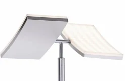 JUST LIGHT. Stehlampen-LED-Stehlampe RUBEN Silber