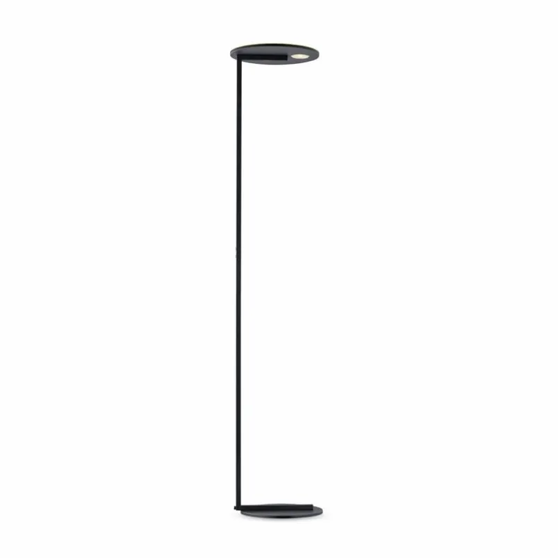 Hell Stehlampen-LED-Stehlampe Sole Schwarz