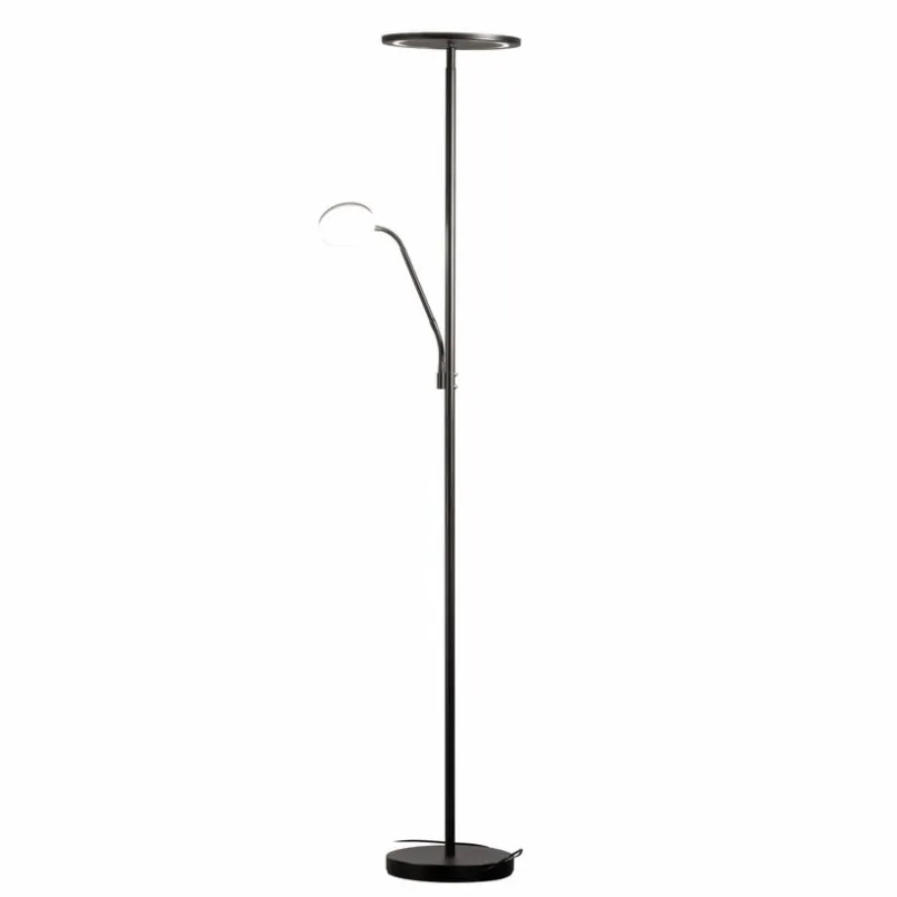 Fischer & Honsel Stehlampen-LED-Stehlampe Sorento Schwarz