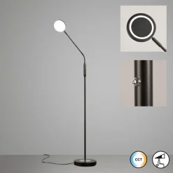 Stehlampen|Fischer & Honsel LED-Stehlampe Sorento Schwarz