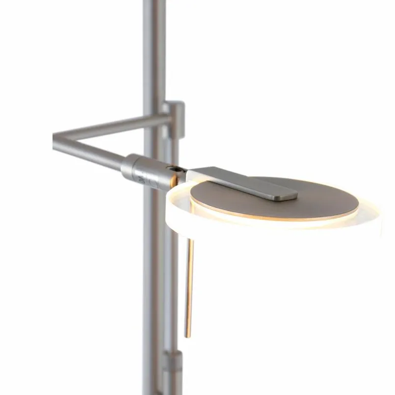 Stehlampen|Steinhauer LED-Stehlampe Turound Silber