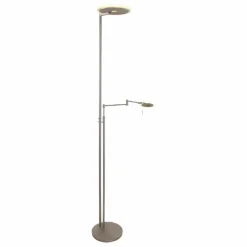 Stehlampen|Steinhauer LED-Stehlampe Turound Silber