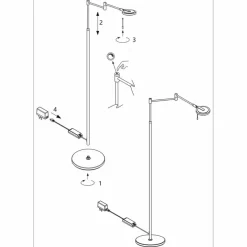 LED-Stehlampe Turound LED<Steinhauer Outlet