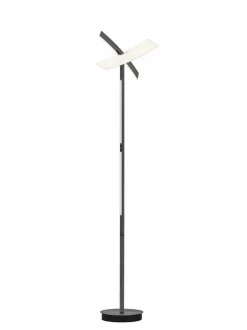 Hell Stehlampen-LED-Stehlampe Twice Anthrazit