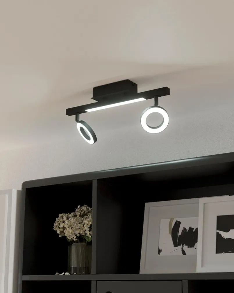 Spots & Strahle|EGLO LED-Strahler Cardillio 2 Schwarz