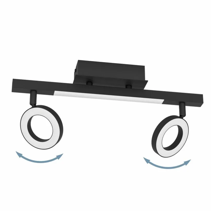 Spots & Strahle|EGLO LED-Strahler Cardillio 2 Schwarz